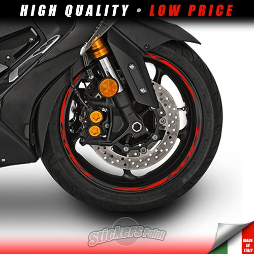 Set adesivi rosso cerchi ruote - cerchi,